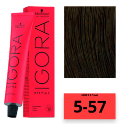 Schwarzkopf Igora Royal Color Перманентна крем-фарба для волосся_5-57 світло-коричневий золотистий мідний 60 мл