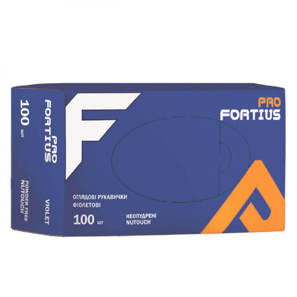 Fortius Pro Перчатки Нитриловые M (100шт/пач)