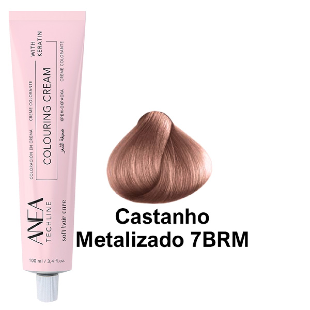 Anea Colouting Cream Стойкая крем-краска для волос_7BRM  коричневый металлик 100мл