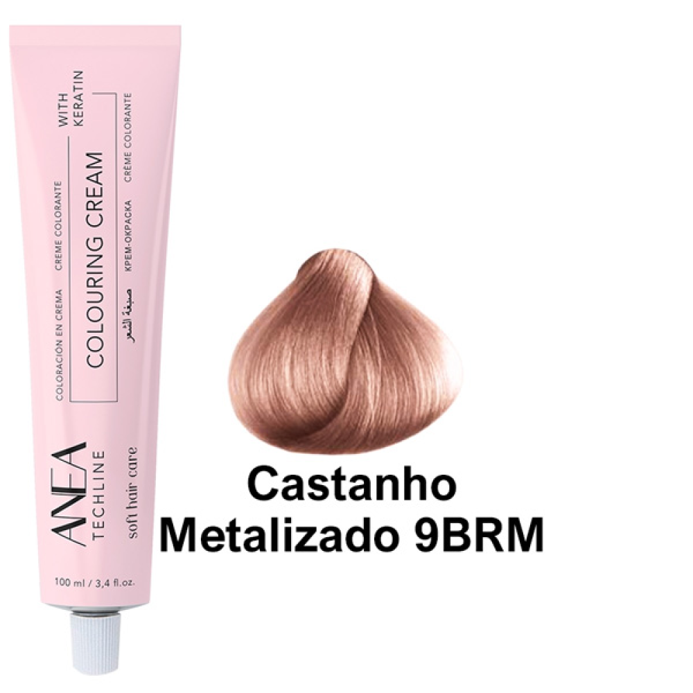 Anea Colouting Cream Стойкая крем-краска для волос_9BRM светло-коричневый металлик 100мл