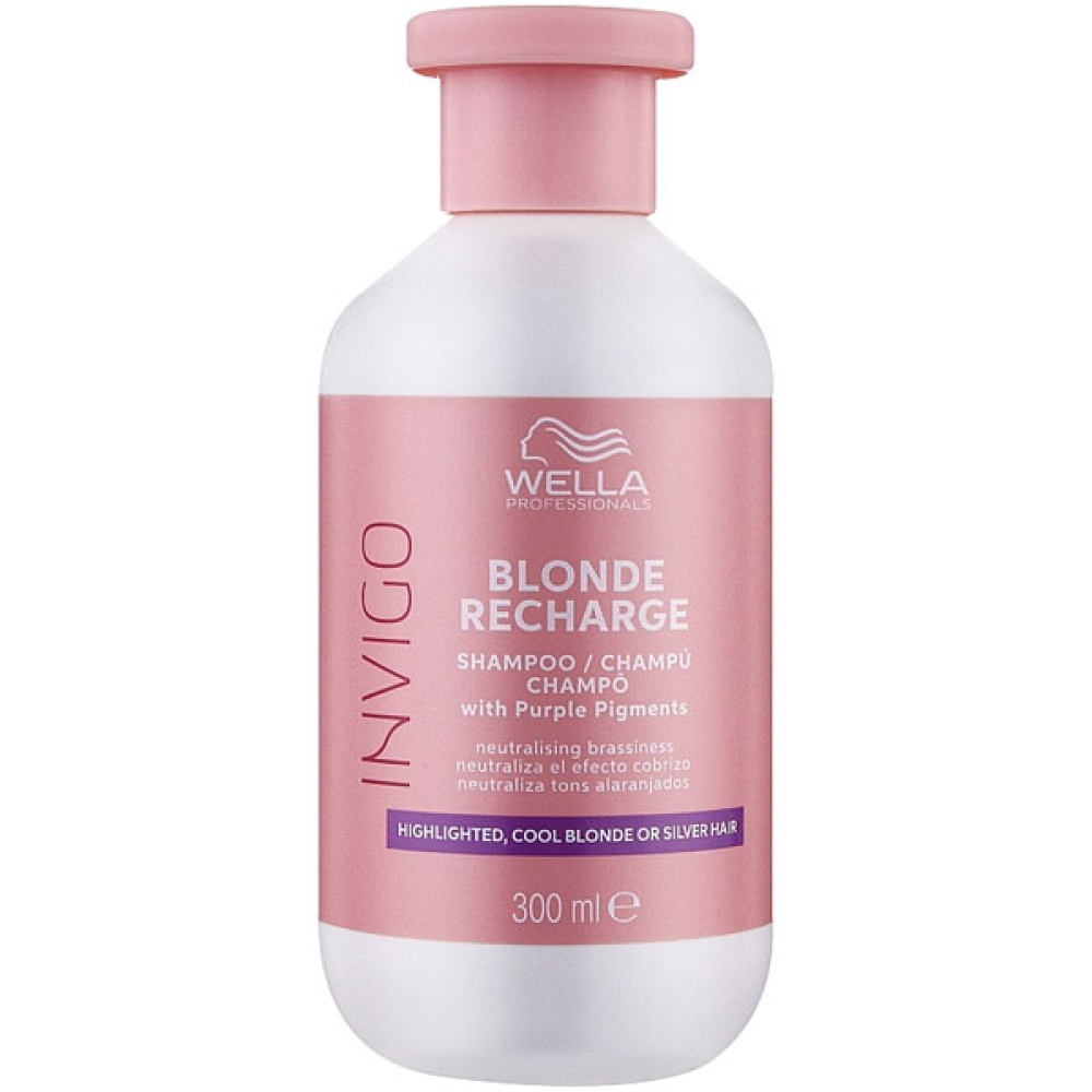 Wella Blonde Recharge Shampoo Cool Blonde_Шампунь для холодных оттенков 300мл