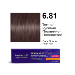 Master LUX Стійка крем-фарба для волосся_6.81 Темно-русявий перлинно-попелястий 60мл
