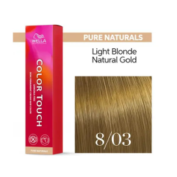 Wella Color Touch Інтенсивне тонування_8/03 світло-русявий натуральний золотистий 60мл