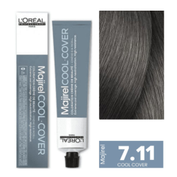 L'Oreal Professionnel Majirel Cool Cover Стойкая крем-краска для волос_7.11 блондин глубокий пепельный 50мл