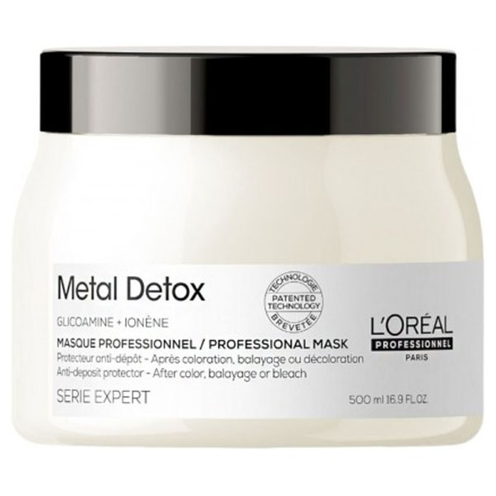 L'Oreal Metal Detox_Маска для уменьшения ломкости и нежелательного изменения цвета 500мл