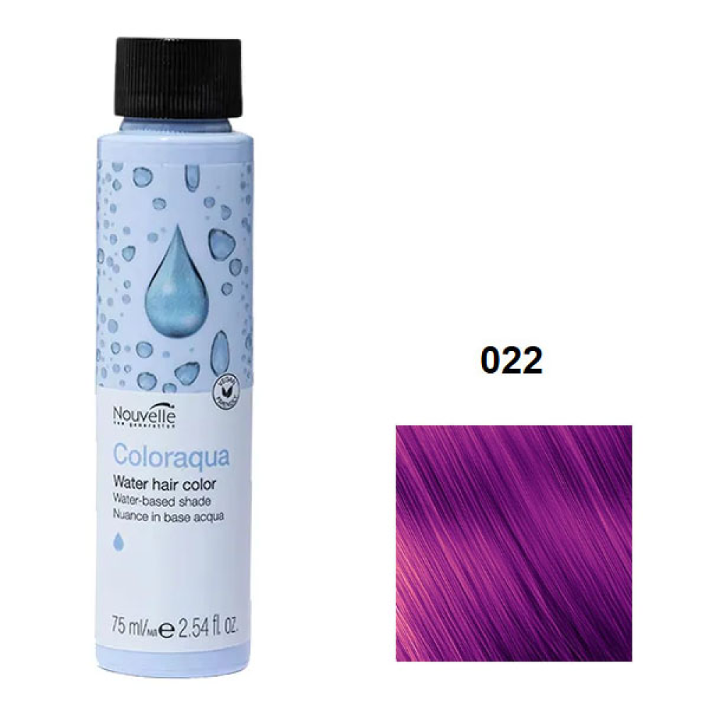 Nouvelle Coloraqua Water Фарба для волосся на водній основі_022 фіолетовий 75мл