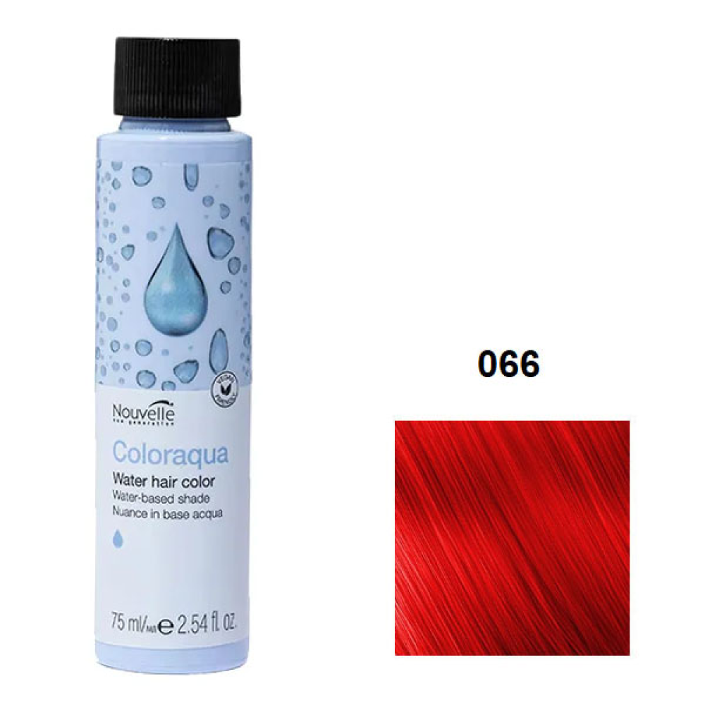 Nouvelle Coloraqua Water Фарба для волосся на водній основі_066 червоний 75мл