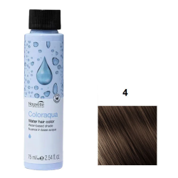 Nouvelle Coloraqua Water Фарба для волосся на водній основі_4 каштановий 75мл