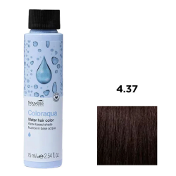 Nouvelle Coloraqua Water Фарба для волосся на водній основі_4.37 каштановий золотистий коричневий 75мл