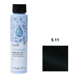 Nouvelle Coloraqua Water Фарба для волосся на водній основі_5.11 світло-каштановий попелястий насичений 75мл