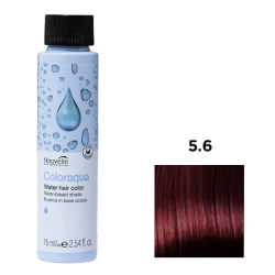 Nouvelle Coloraqua Water Фарба для волосся на водній основі_5.6 світло-каштаноий червоний 75м