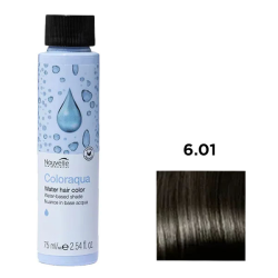 Nouvelle Coloraqua Water Фарба для волосся на водній основі_6.01 темний блонд натуральний світло-попелястий 75