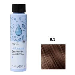 Nouvelle Coloraqua Water Фарба для волосся на водній основі_6.3 темний блонд золотистий 75мл