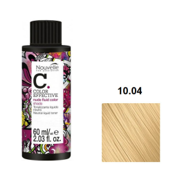 Nouvelle Liquid Toner Рідкий деміперманентний фарбник_10.04 платиновий блондин абрикосовий 60мл