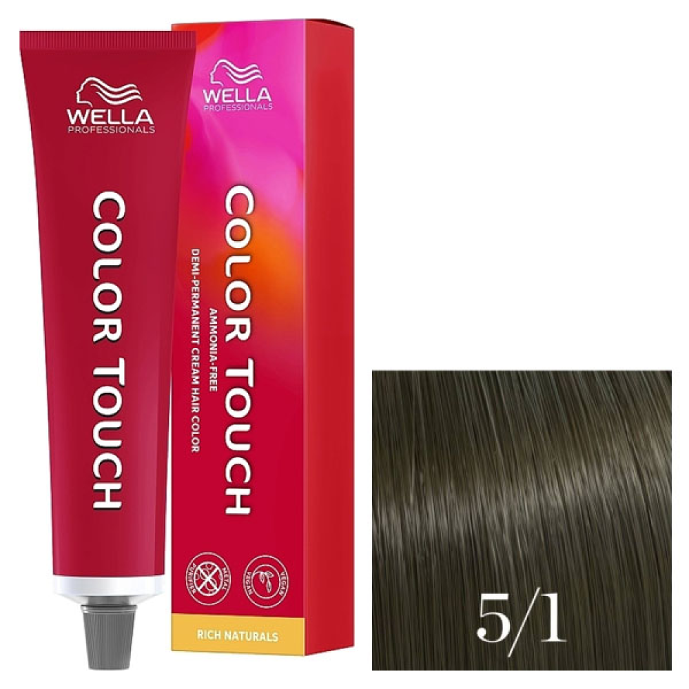 Wella Color Touch Інтенсивне тонування_5/1 світло-попелястий коричневий 60мл