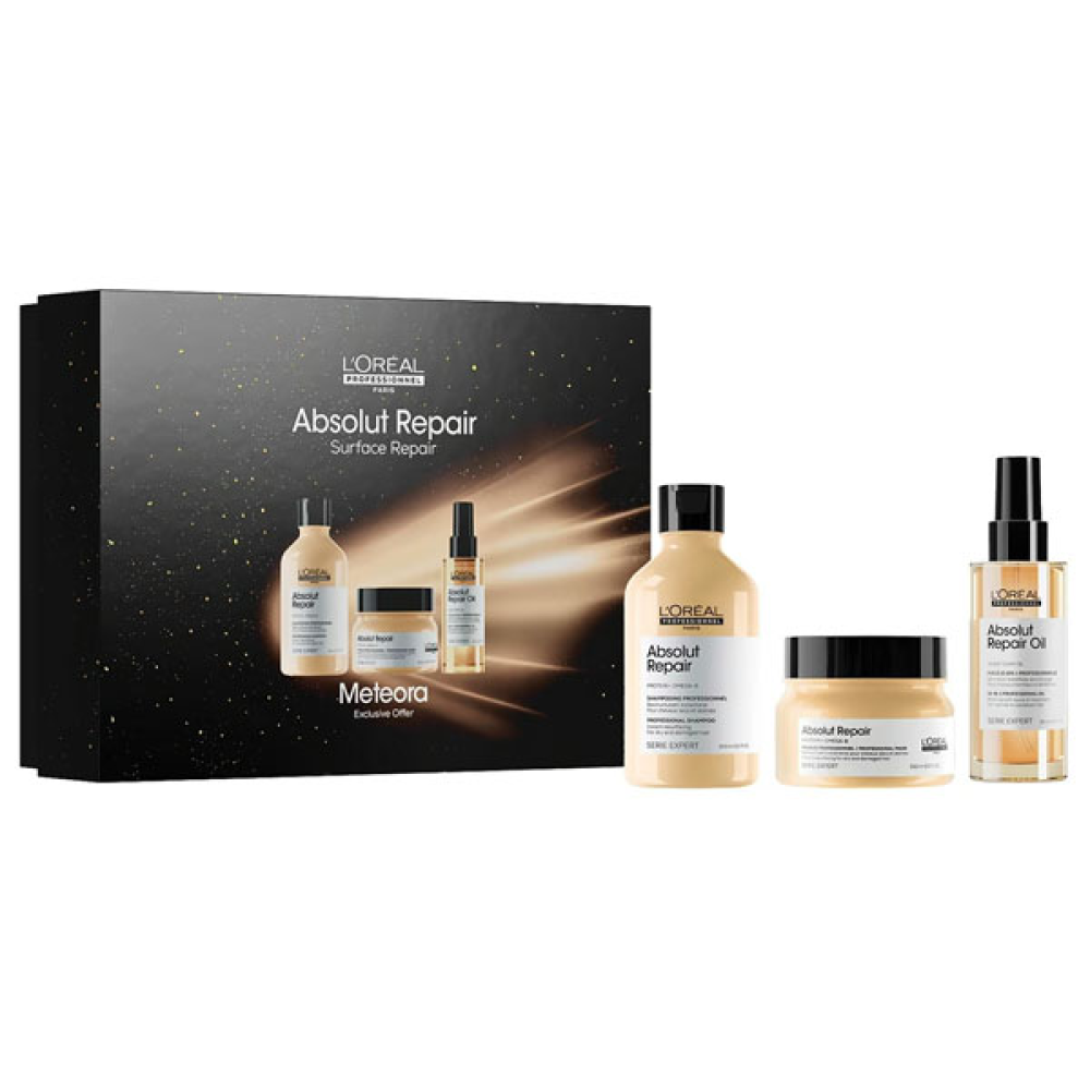 L'Oreal Absolut Repair Surface Repair_Набір (шампунь 300 мл + маска 250 мл + олія 190 мл)