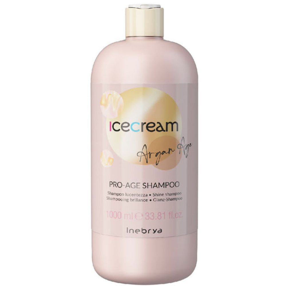 Inebrya Argan Age Shampoo_Шампунь с аргановым маслом для окрашенных волос 1000мл