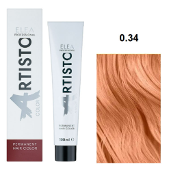 Elea Professional Artisto Стійка крем-фарба для волосся_0.34 Тонер золотисто-мідний 100мл