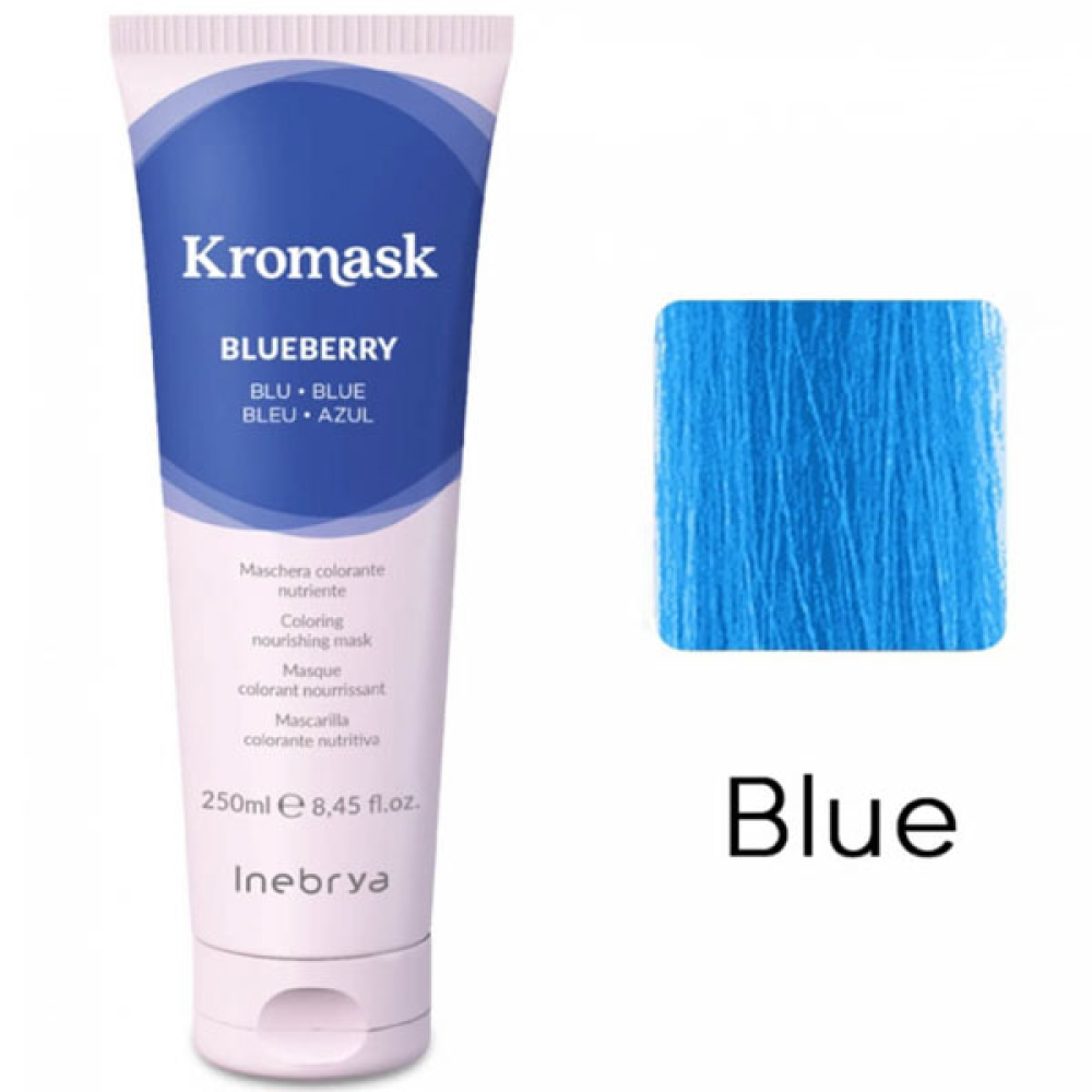 Inebrya Kromask Blueberry Blue_Тонирующая маска для волос голубая 250мл