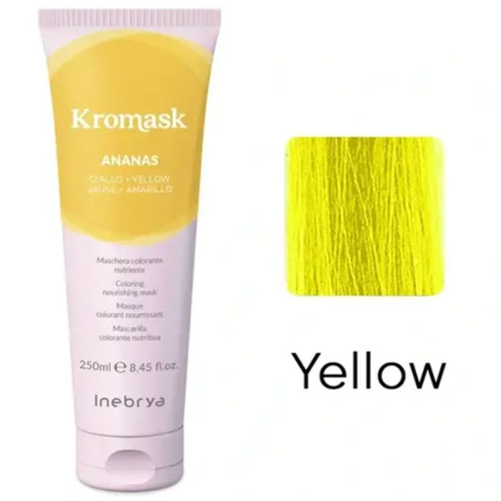 Inebrya Kromask Ananas Yellow_Тонувальна маска для волосся жовта 250мл