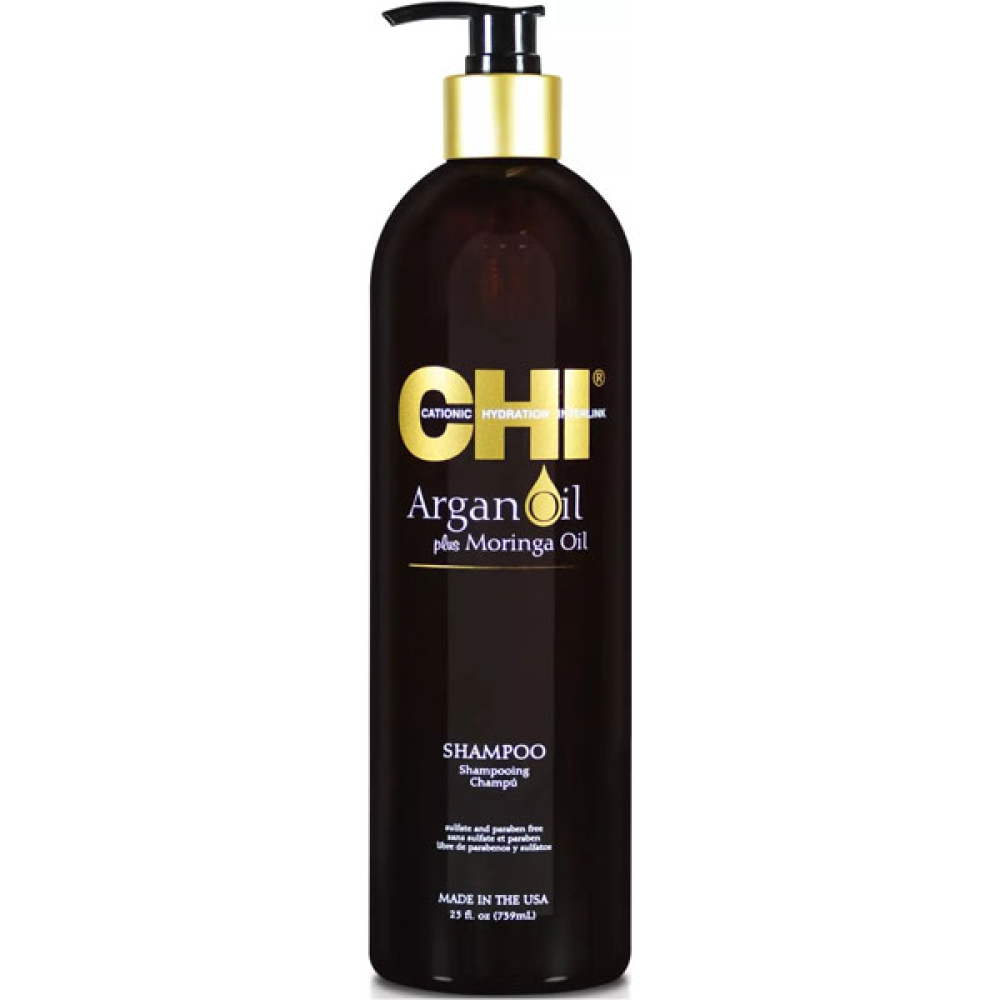 CHI Argan Oil with Moringa Shampoo_Живильний шампунь для волосся 739мл