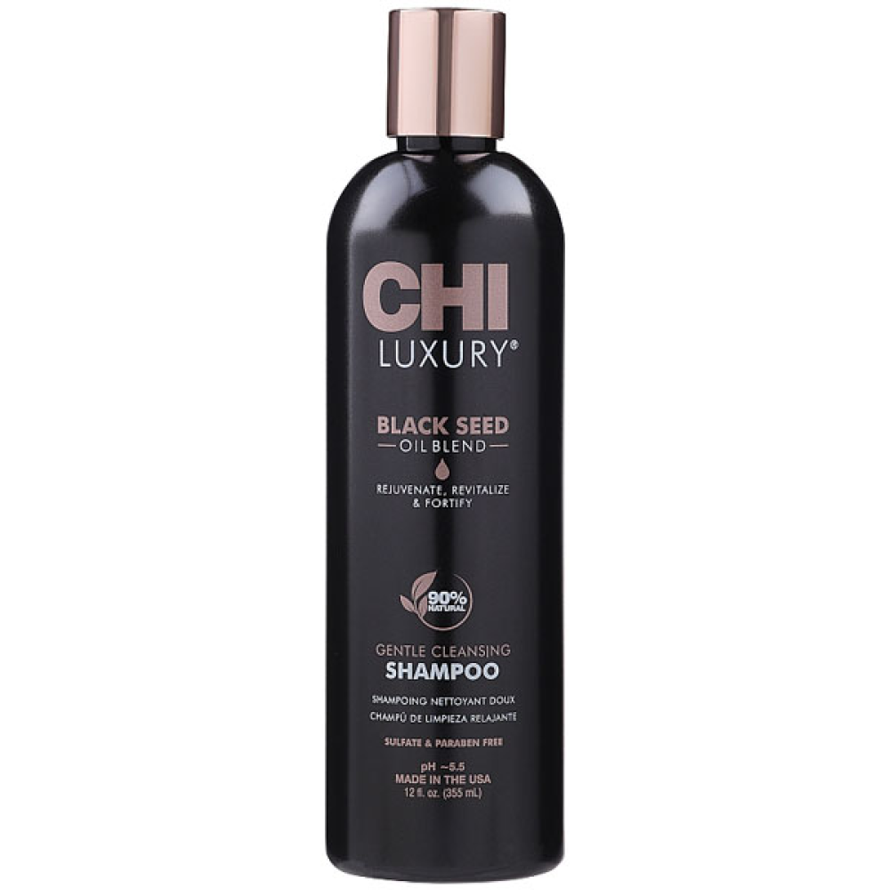 CHI Luxury Black Seed Oil Shampoo_Шампунь для делікатного очищення з олією чорного кміну 355мл