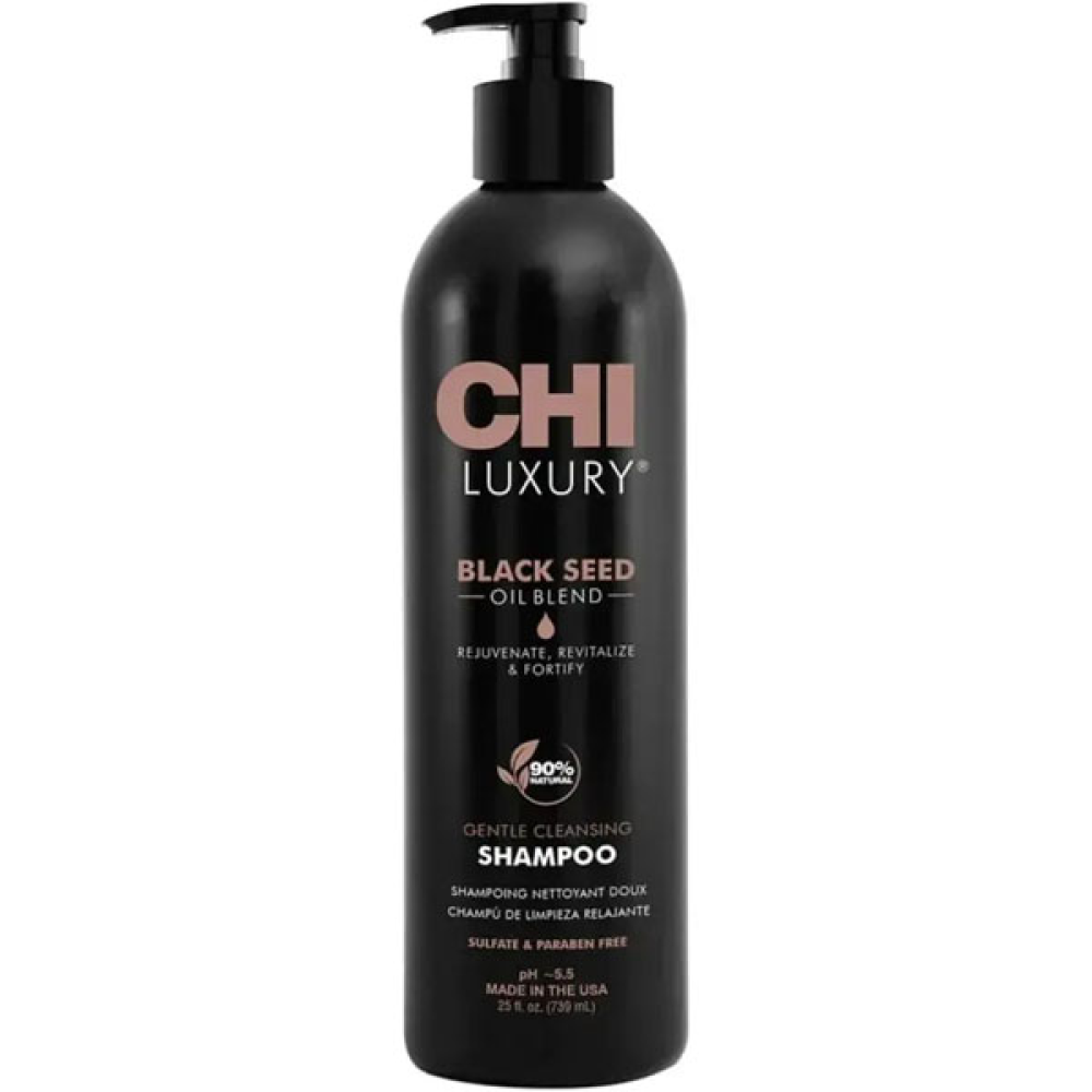 CHI Luxury Black Seed Oil Shampoo_Шампунь для делікатного очищення з олією чорного кміну 739мл