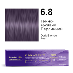 Master LUX Elegance Toner Демі-перманентна крем-фарба_6.8 Темно-русявий перлинний 100мл