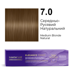 Master LUX Elegance Toner Демі-перманентна крем-фарба_7.0 Середньо-русявий натуральний 100мл