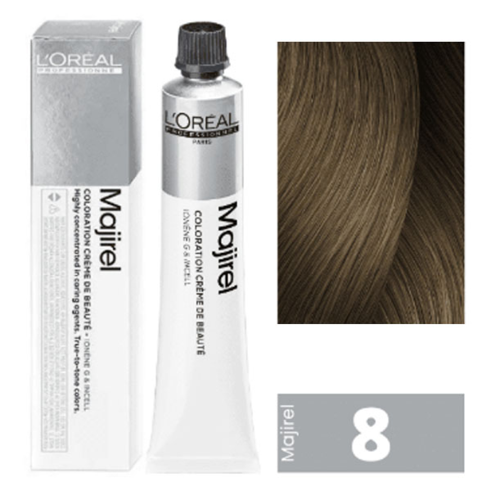 L'Oreal Professionnel Majirel Стійка крем-фарба для волосся_8 світлий блондин 60мл
