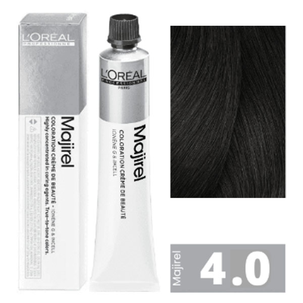 L'Oreal Professionnel Majirel Стійка крем-фарба для волосся_4.0 шатен глибокий натуральний 60мл