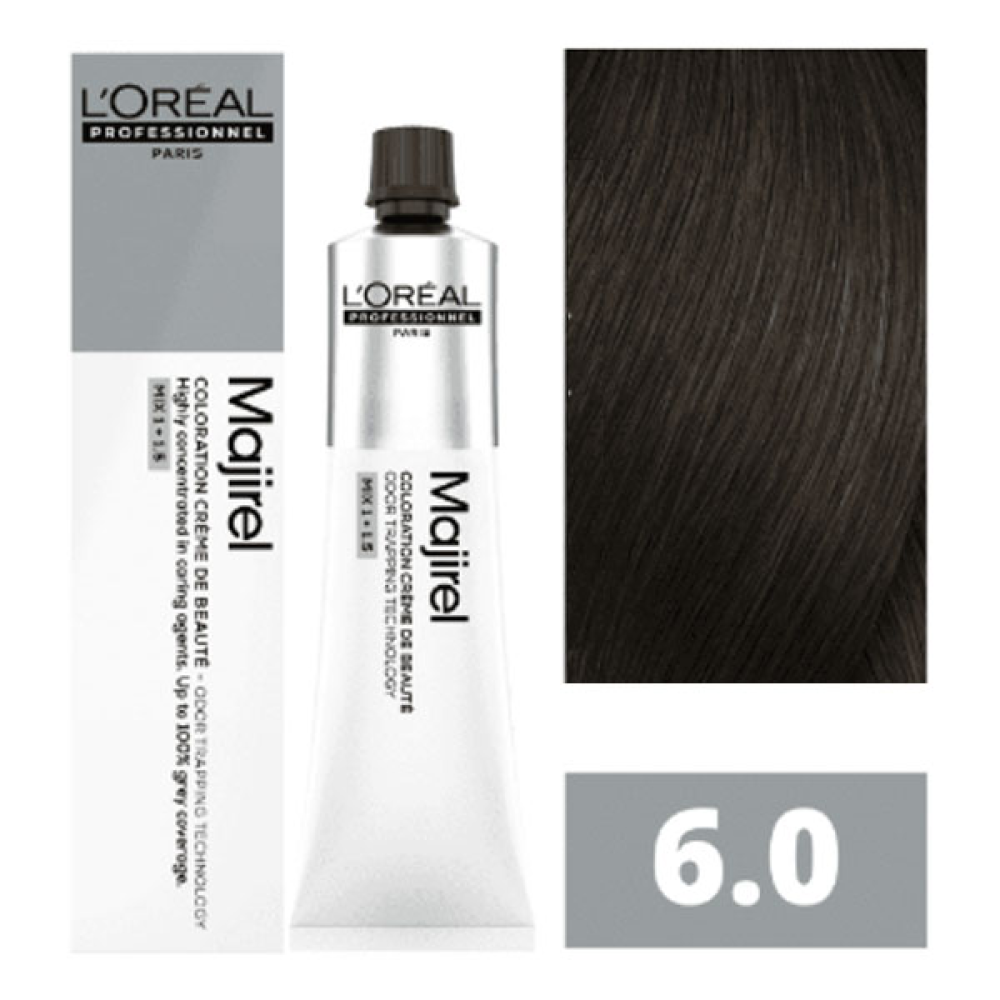 L'Oreal Professionnel Majirel Стійка крем-фарба для волосся_6.0 темний блондин глибокий натуральний 60мл