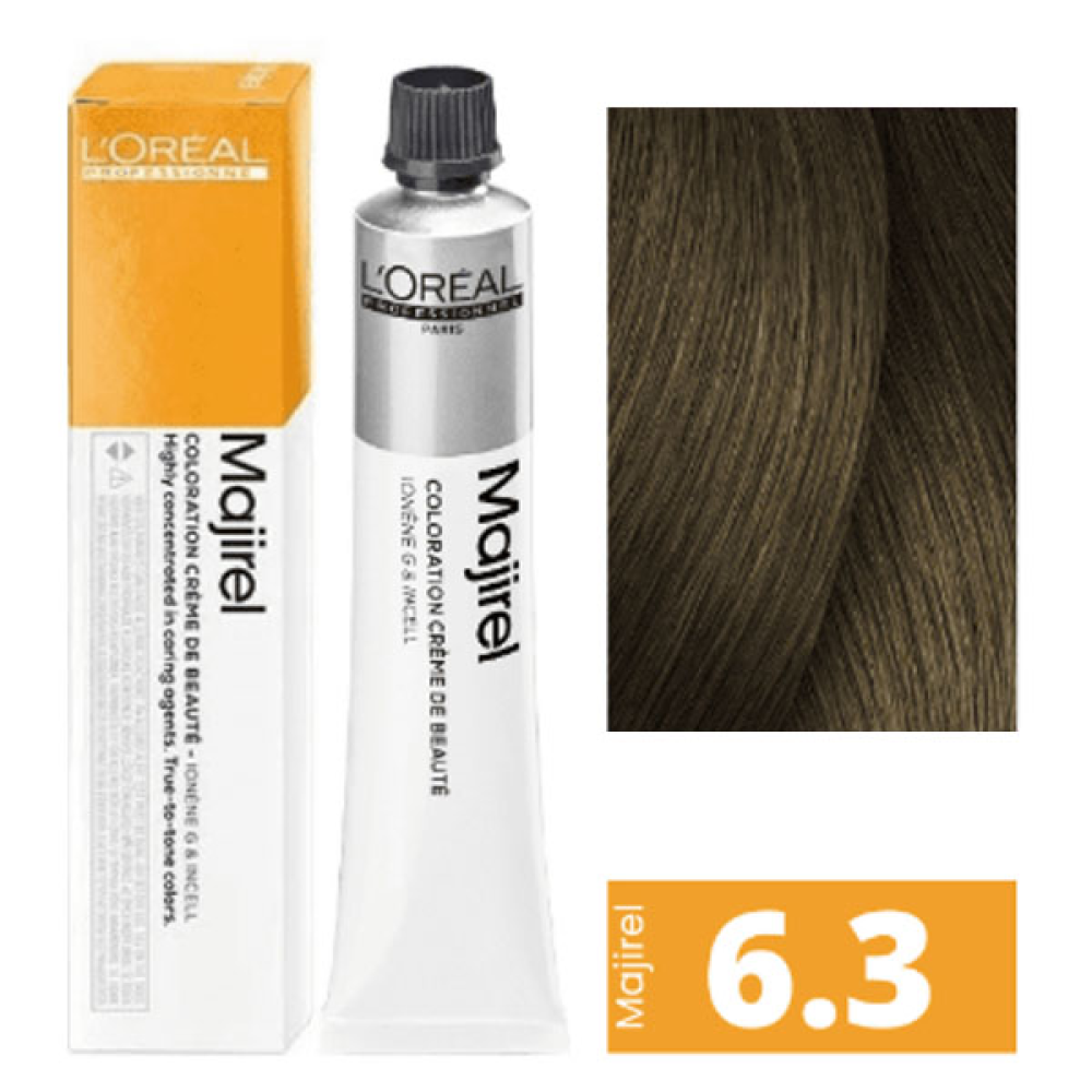 L'Oreal Professionnel Majirel Стійка крем-фарба для волосся_6.3 темний блондин золотистий 60мл