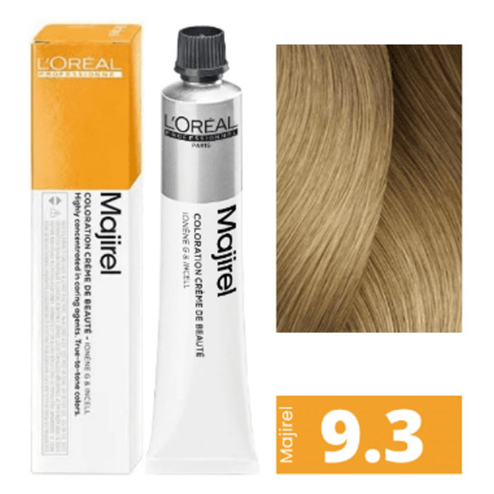 L'Oreal Professionnel Majirel Стійка крем-фарба для волосся_9.3 дуже світлий блондин золотистий 60мл