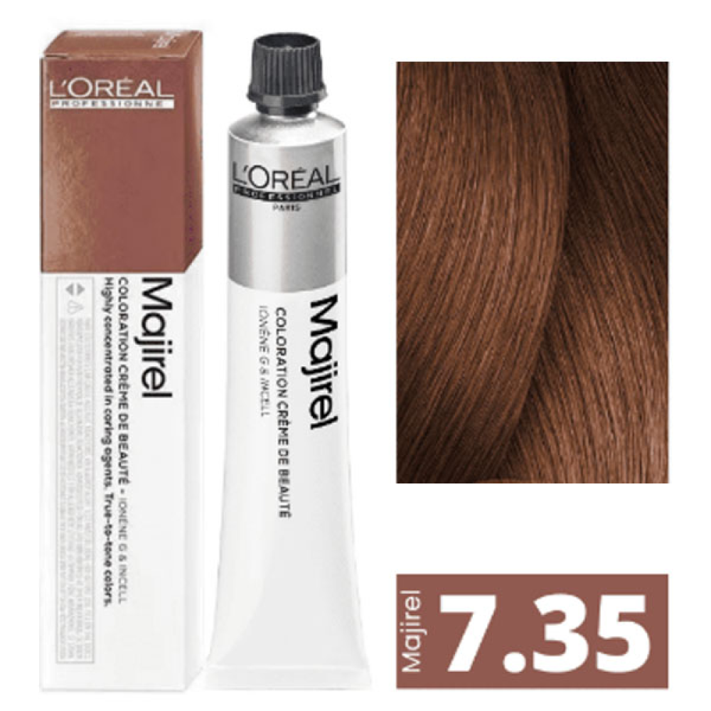 L'Oreal Professionnel Majirel Стійка крем-фарба для волосся_7.35 блондин золотистий махагоновий 60мл