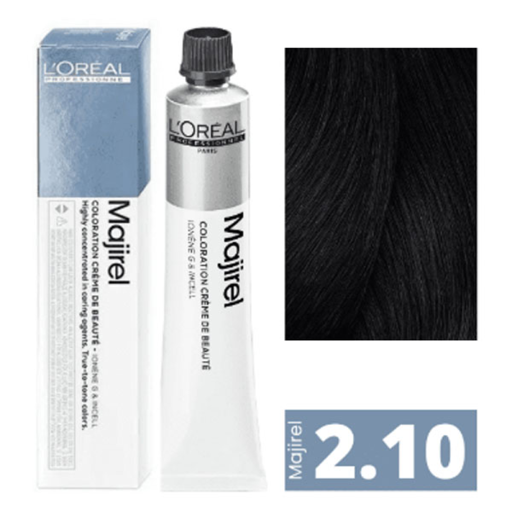L'Oreal Professionnel Majirel Стійка крем-фарба для волосся_2.10 брюнет інтенсивний попелястий 60мл