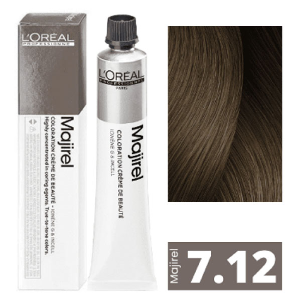 L'Oreal Professionnel Majirel Стійка крем-фарба для волосся_7.12 блондин попелясто-перламутровий 60мл