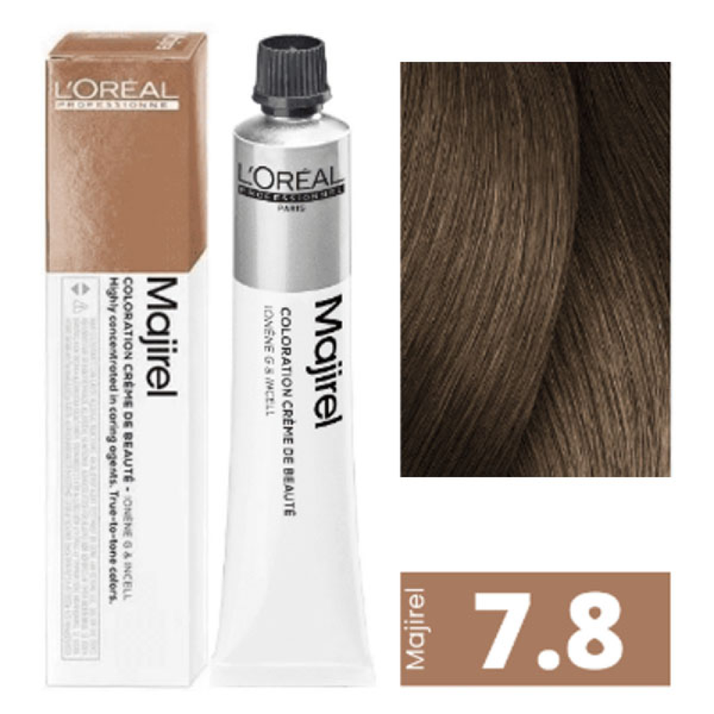 L'Oreal Professionnel Majirel Стійка крем-фарба для волосся_7.8 блондин мокка 60мл
