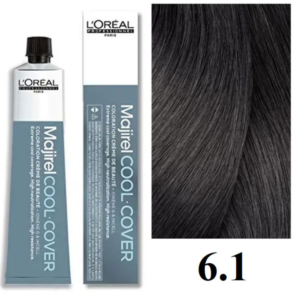L'Oreal Professionnel Majirel Cool Corver Стійка крем-фарба_6.1 темний блондин попелястий 60мл