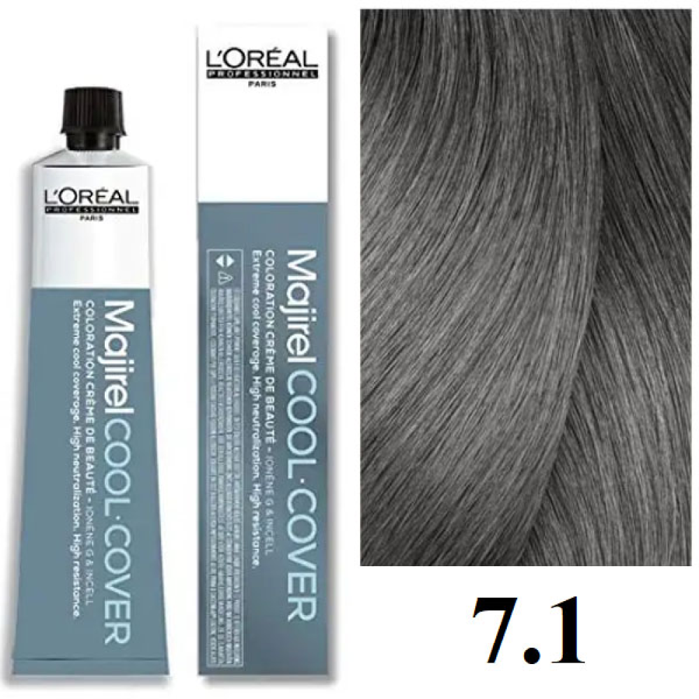 L'Oreal Professionnel Majirel Cool Corver Стійка крем-фарба_7.1 блондин попелястий 60мл