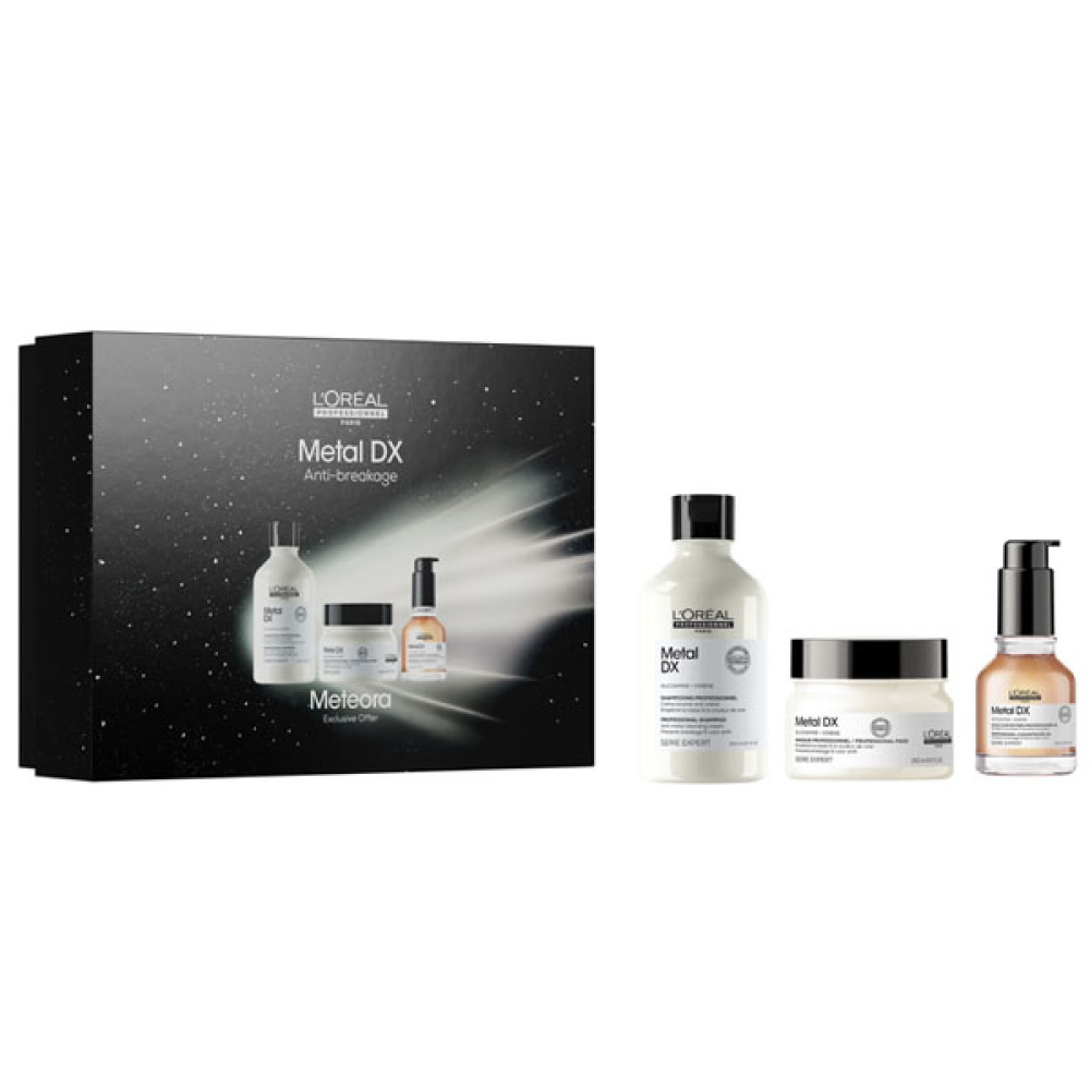 L'Oreal Metal DX_Набор (шампунь 300 мл + маска 250 мл + масло 50 мл)