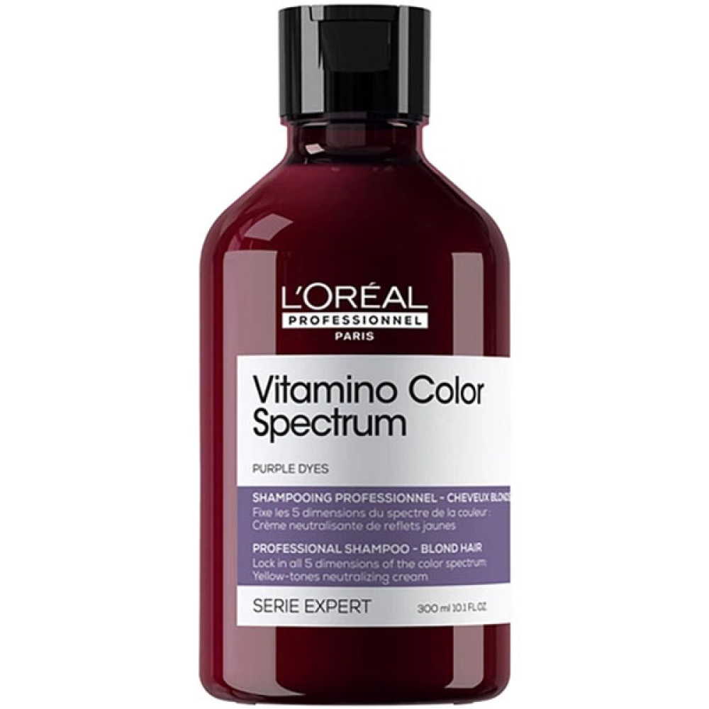 L'Oreal Vitamino Color Spectrum_Шампунь для нейтралізації жовтих напівтонів 300мл