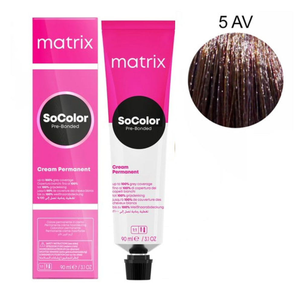 Matrix Socolor Pre-Bonder Стійка крем-фарба для волосся_5AV 90мл