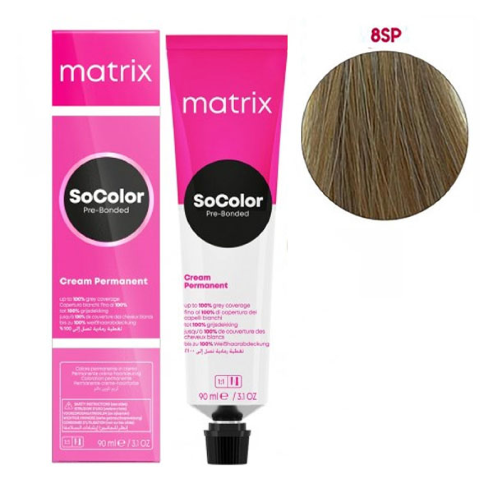 Matrix Socolor Pre-Bonder Стійка крем-фарба для волосся_8SP 90мл