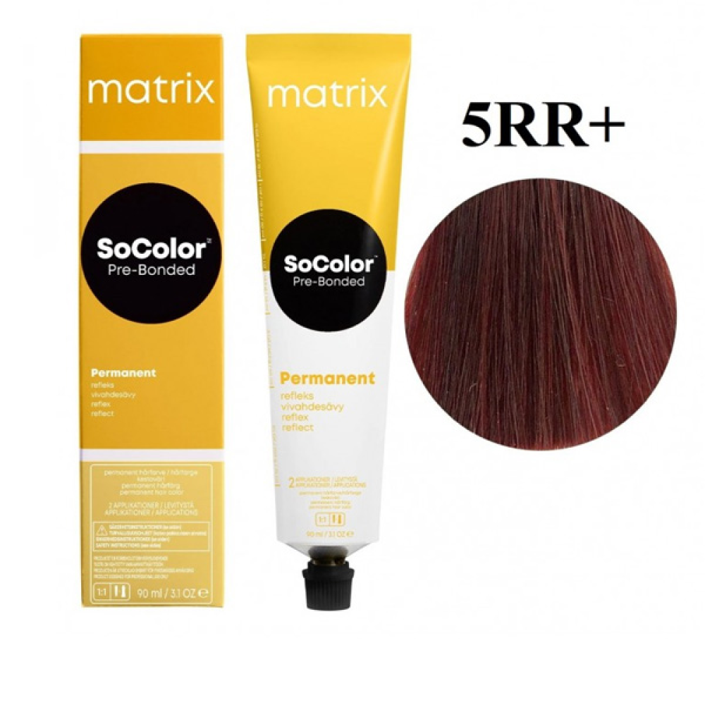Matrix Socolor Pre-Bonder Стійка крем-фарба для волосся_5RR+ 90мл