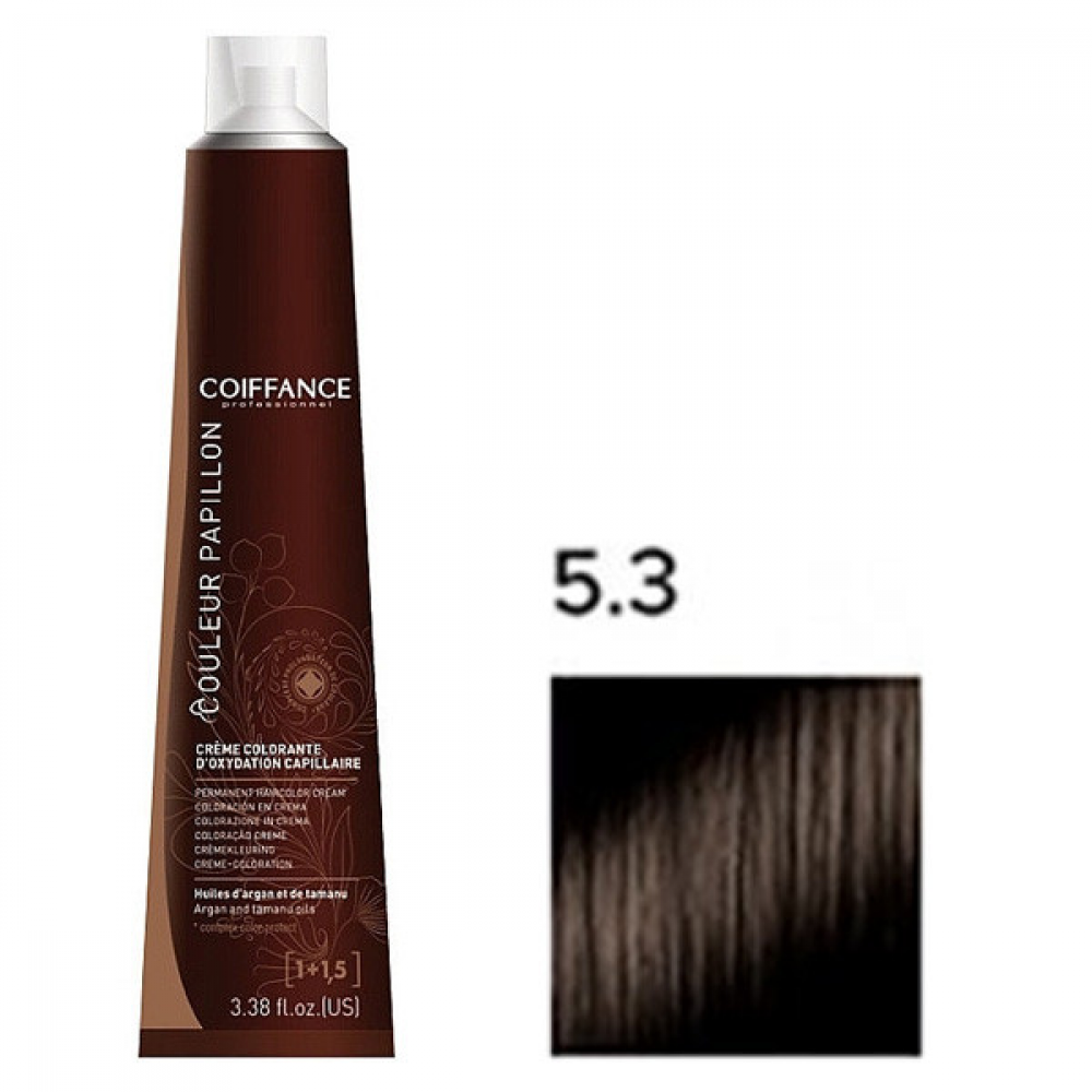 Coiffance Couleur Papillon Color Cream Стійка крем-фарба для волосся_5.3 золотистий світло-коричневий 100 мл