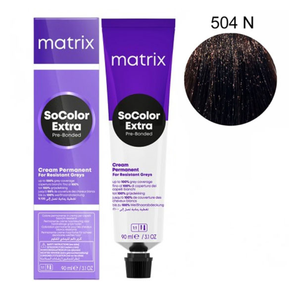 Matrix Socolor Pre-Bonder Стійка крем-фарба для волосся_504N 90мл
