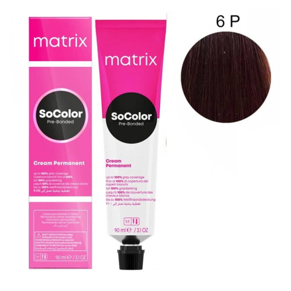 Matrix Socolor Pre-Bonder Стійка крем-фарба для волосся_6P 90мл