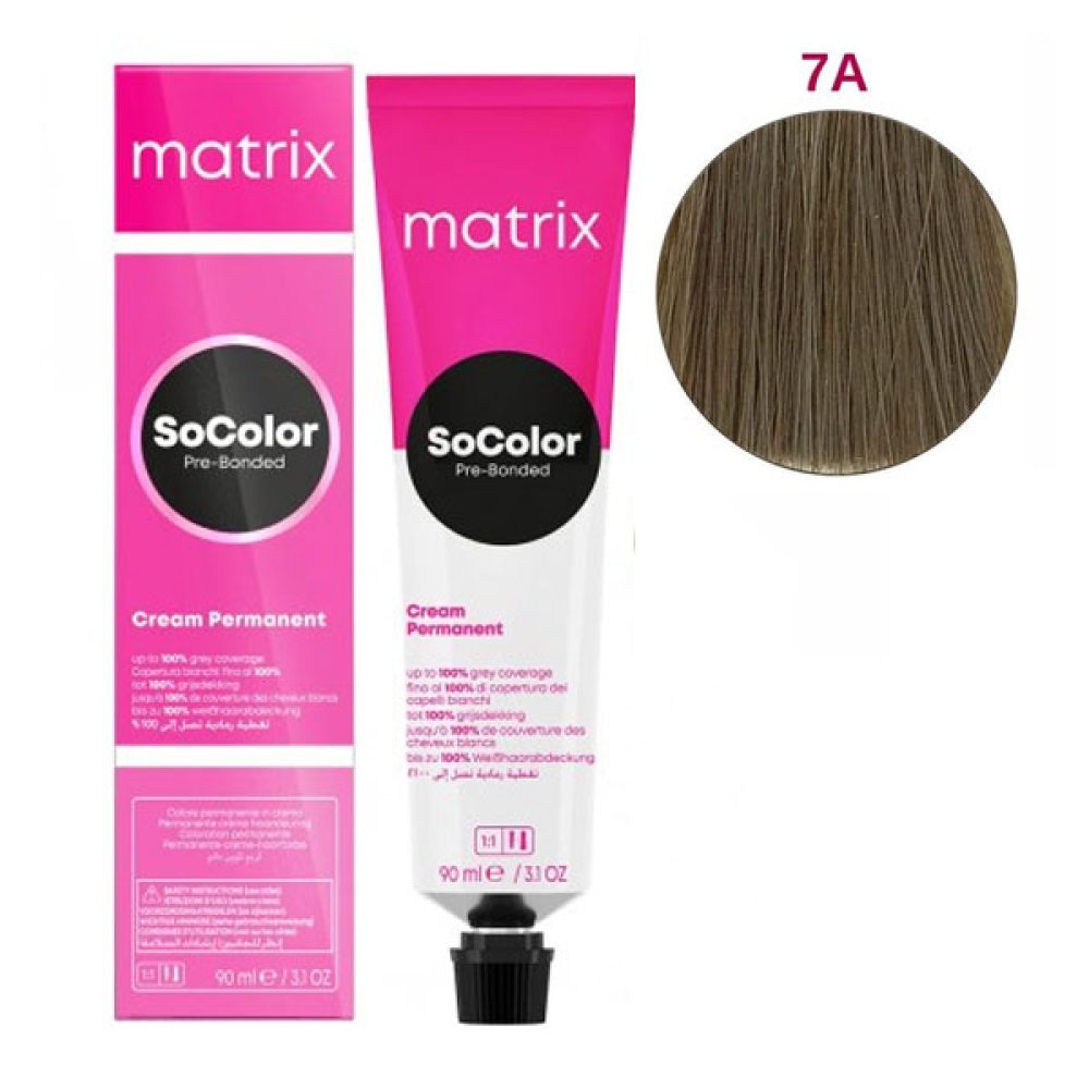 Matrix Socolor Pre-Bonder Стійка крем-фарба для волосся_7A 90мл