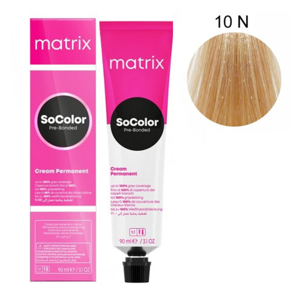 Matrix Socolor Pre-Bonder Стійка крем-фарба для волосся_10N 90мл